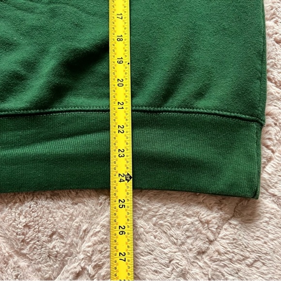 ZARA Loose Fit Crewneck Sweatshirt Oversized Dark Hunter Green Sweater Top - Picture 6 of 6